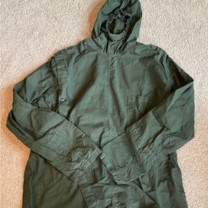 Unisex sorono Green Hooded Jacket